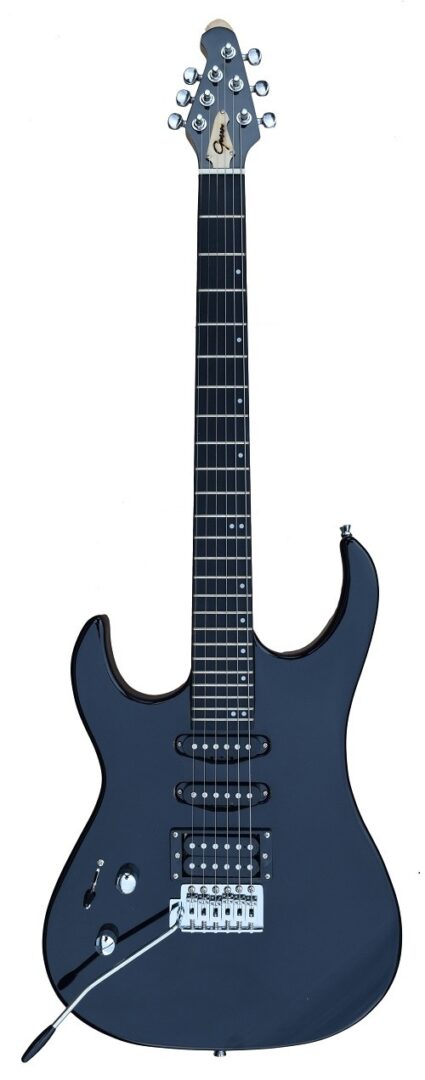 GROOVE EG3080 – Left-Handed HSS Superstrat Electric Guitar – BLACK