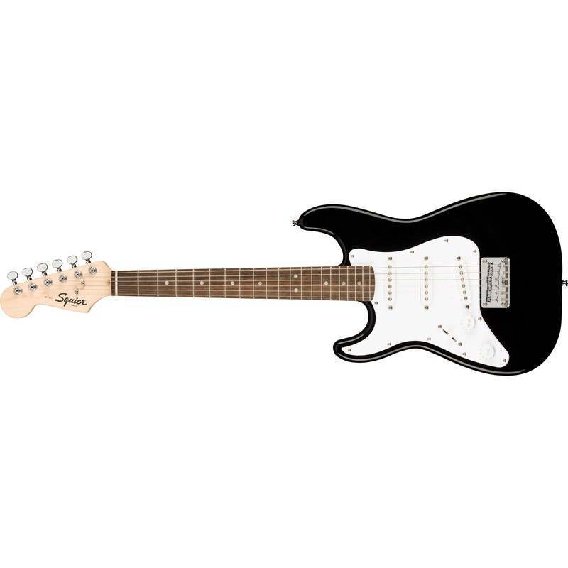 Squier (Fender) Mini Stratocaster Left-Handed Guitar, Laurel Fingerboard, Black