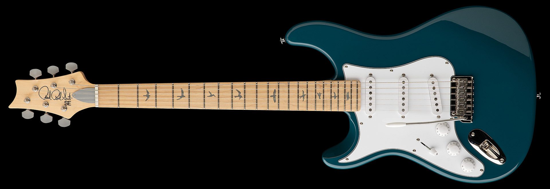 PRS SE Silver Sky Maple „Lefty“ Nylon Blue