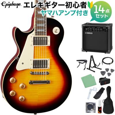 Epiphone Les Paul Standard 50s Lefthand Vintage Sunburst エレキギター 初心者14点セット ヤマハアンプ付き レスポールスタンダード エピフォン