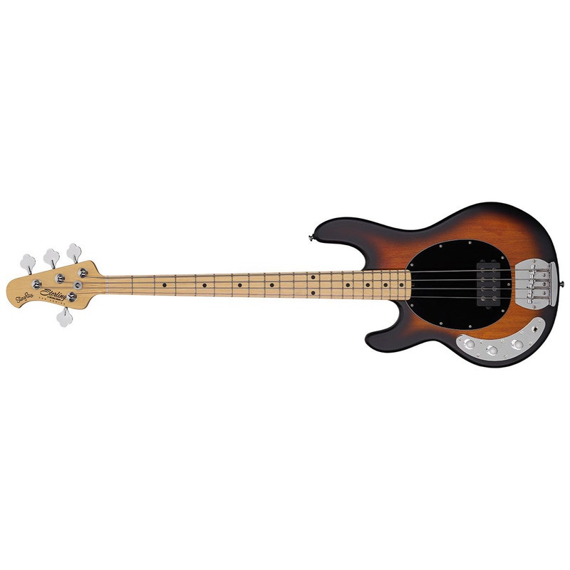 Sterling by Music Man S.U.B. Ray4LH Left Handed StingRay Bass Guitar, Maple Fretboard, Vintage Sunburst