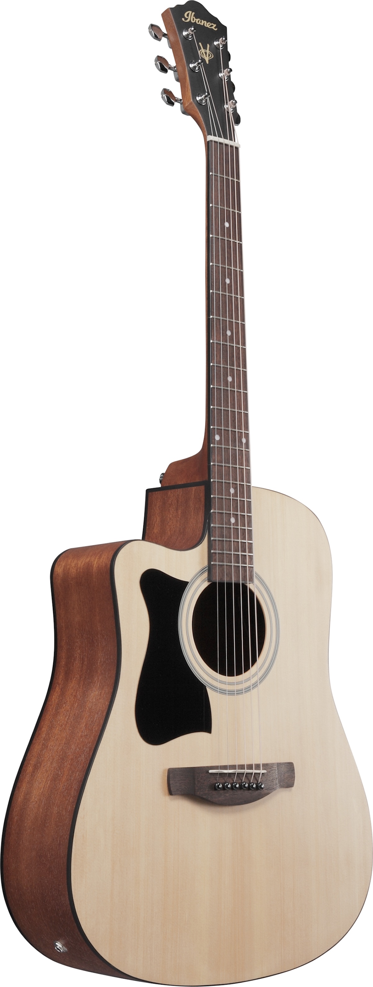 Ibanez V40LCE-OPN V-Serie Lefthand Dreadnought Elektro-Akustik-Gitarre, open pore natural