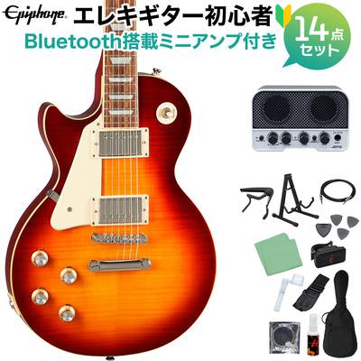 Epiphone Les Paul Standard 60s Lefthand IT エレキギター初心者14点セット 【Bluetooth搭載ミニアンプ付き】 レスポールスタンダード エピフォン
