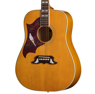 Epiphone Dove Studio Left Handed Electro Acoustic Guitar in Natural