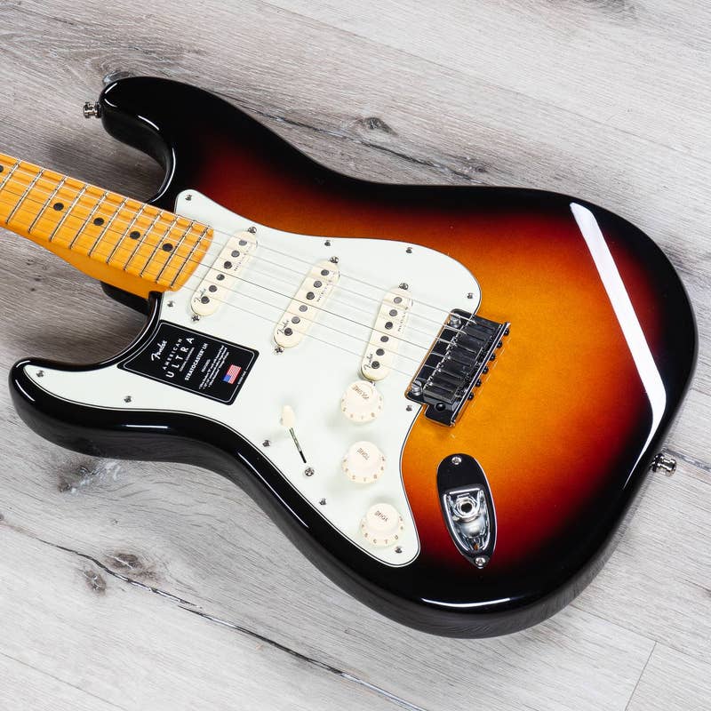 Fender American Ultra Stratocaster Left-Hand Guitar, Maple Fretboard, Ultraburst