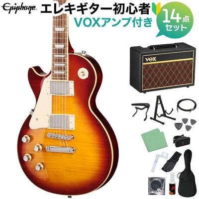 Epiphone Les Paul Standard 60s Left-Handed Iced Tea Burst エレキギター初心者14点セット 【VOXアンプ付き】 レスポールスタンダード レフトハンド レフティ 左利き用 エピフォン EIGLP6ITNHRL