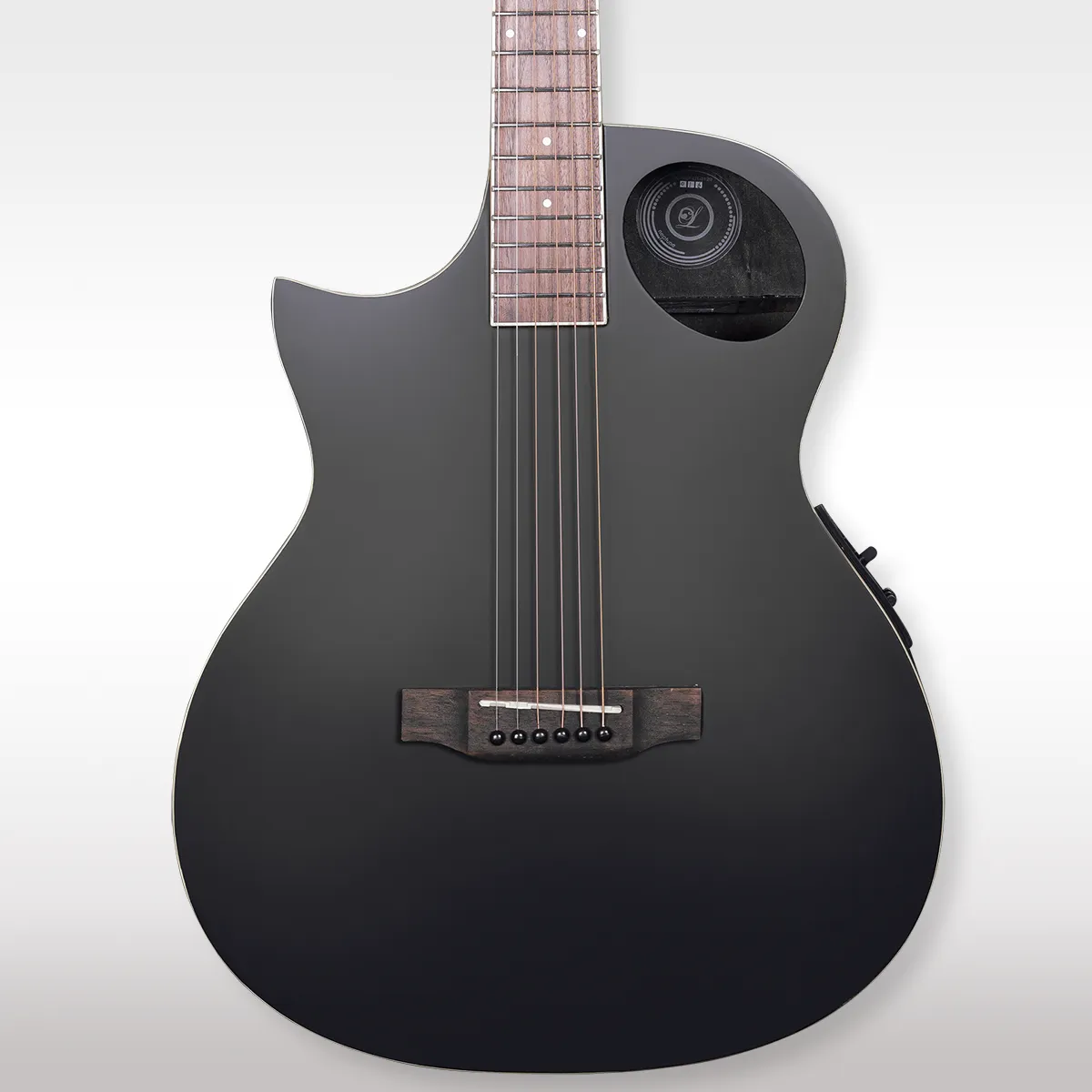 Lindo B-STOCK Left Handed Neptune V1 Matte Black Electro Acoustic Guitar and Padded Gigbag (Cosmetic Imperfections)