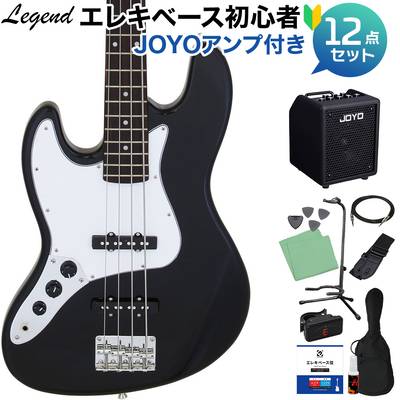 LEGEND LJB-Z L/H Black ベース 初心者12点セット 【多機能アンプ付】 ジャズベースタイプ レフトハンド レフティ レジェンド