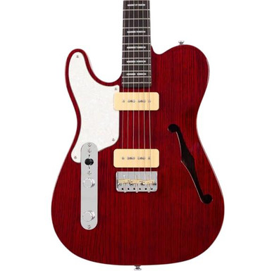 Sire Larry Carlton T7TM Left Handed Electric Guitar in See Through Red