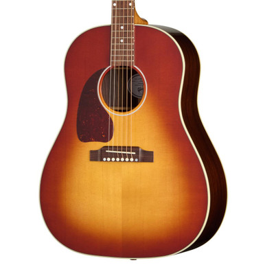 Gibson J-45 Standard Rosewood Left-handed Electro Acoustic Guitar with Baggs HiFi DNA in Rosewood Burst