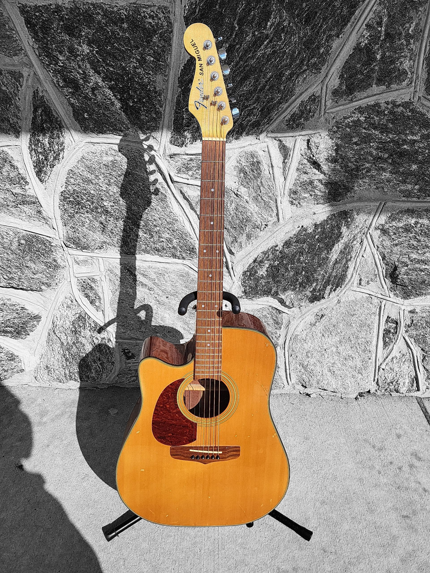 Fender San Miguel Lefty Acoustic Guitar with Fishman Pickup and Case
