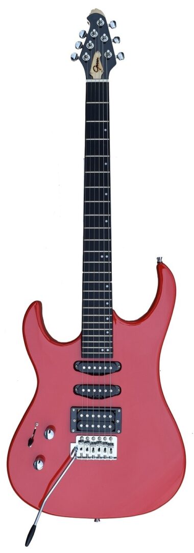 GROOVE EG3080 – LEFT-HANDED HSS Superstrat Electric Guitar – RED