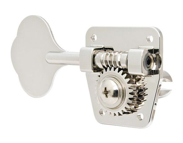 Gotoh GB2 Left Hand ( Reverse Headstock )’4 in Line’ Bass Tuning Keys (set of 4) – Nickel