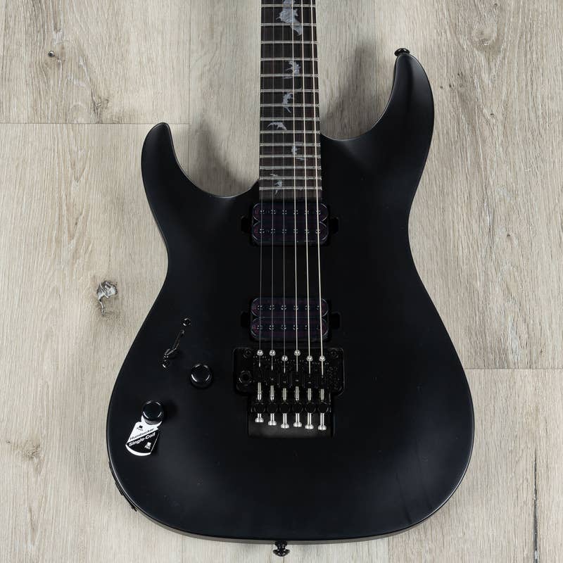 Schecter 2474 Damien 6 FR L/H Left Handed Guitar, Rosewood Fretboard, Satin Black