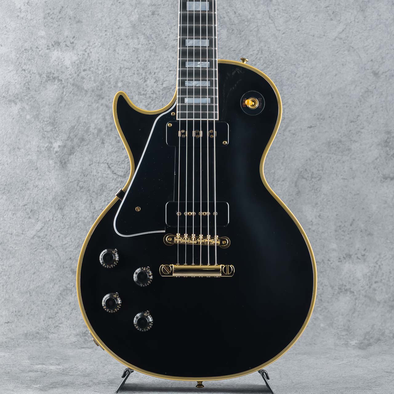 Gibson Custom Shop Historic Collection 1954 Les Paul Custom Staple Pickup Reissue Left-Hand VOS Ebony【S/N:46373】