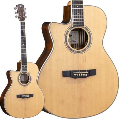 MORRIS R-14G LH NT (ナチュラル) エレアコギター トップ単板 左利き レフトハンドモデル モーリス