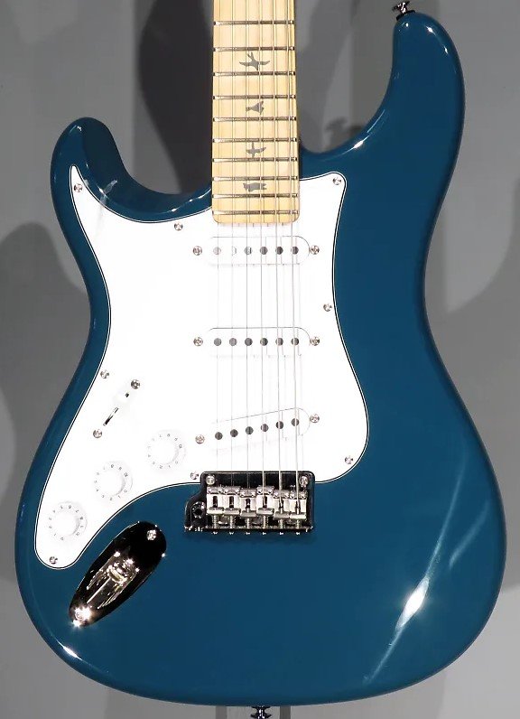 PRS SE Silver Sky Maple Lefty 2024 - Nylon Blue w/Gig Bag — Instrumental Music & Sound