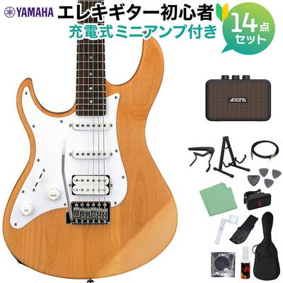 YAMAHA PACIFICA112JL YNS エレキギター初心者14点セット 【充電式ミニアンプ付き】 イエローナチュラルサテン 【左利き用】 レフティ ヤマハ パシフィカ PAC112【WEBSHOP限定】