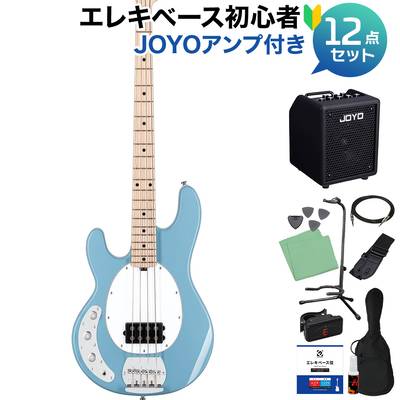 STERLING by Musicman RAY4LH-M1 CHB チョッパー・ブルー ベース 初心者12点セット 【多機能アンプ付】 エレキベース レフトハンド レフティ スターリン