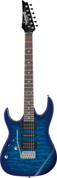 Ibanez GRX70QAL Transparent Blues Burst Left Handed