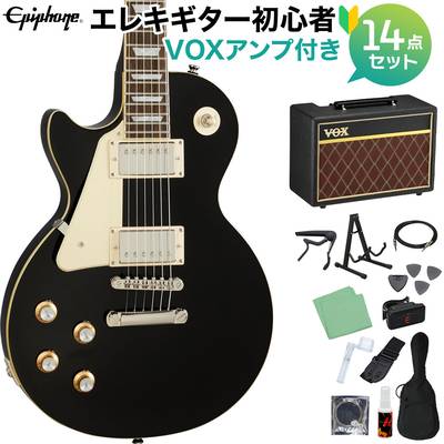 Epiphone Les Paul Standard 60s Lefthand Ebony エレキギター 初心者14点セットVOXアンプ付き レスポールスタンダード エピフォン
