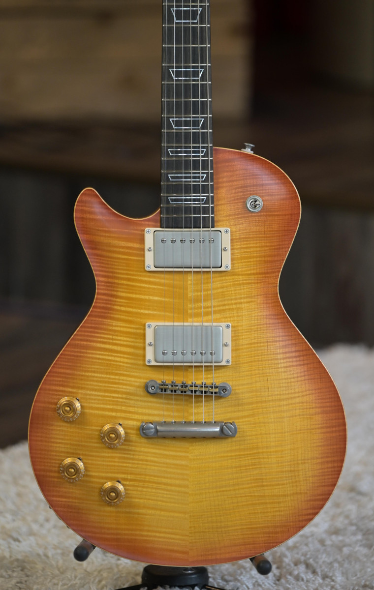 Patrick J Eggle Macon Single Cut Lefty – Nitro Faded Cherry Burst