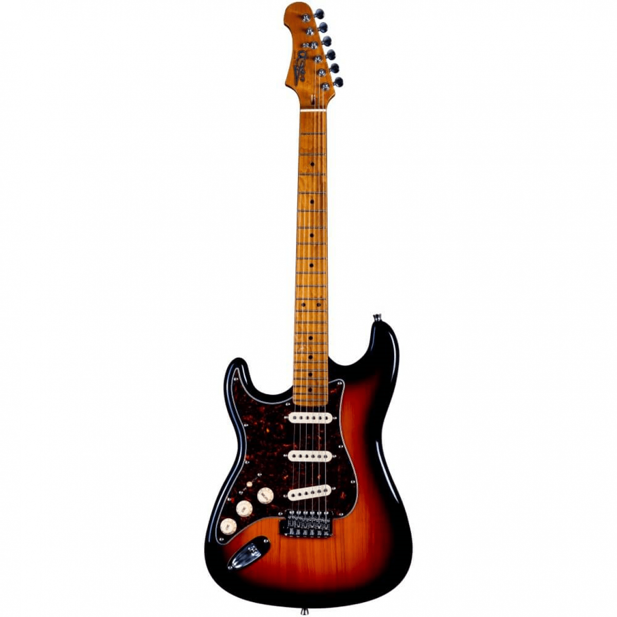 Jet JS-300 SSS Electric Guitar Sunburst Left Hand – Roasted Maple Neck