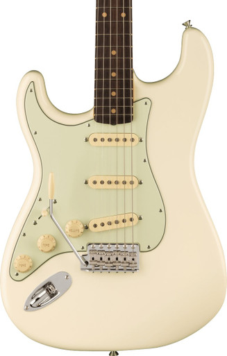 Fender American Vintage II 1961 Stratocaster Left Handed Electric Guitar in Olympic White
