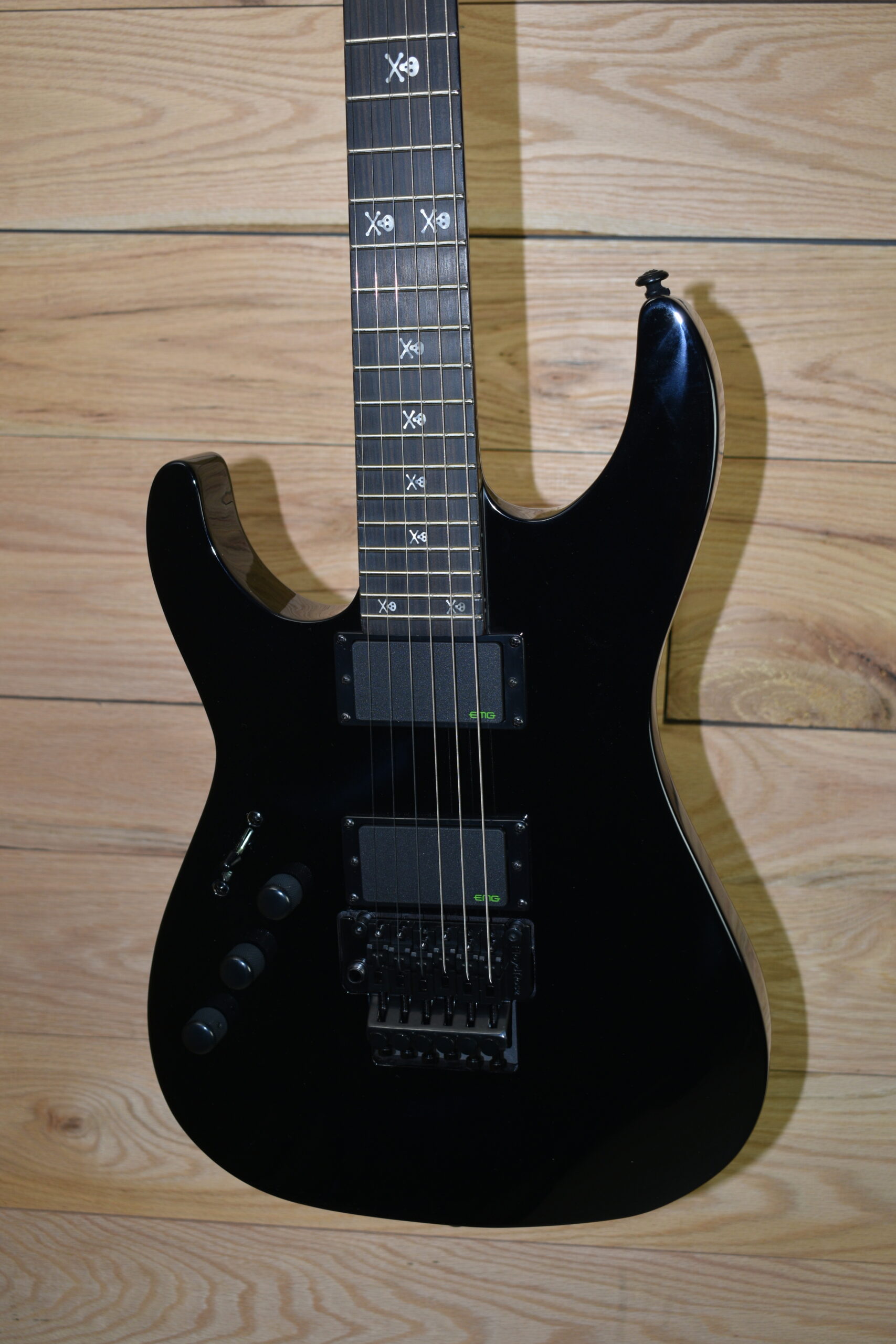 ESP LTD KH-602 LH Kirk Hammett Signature Left-Handed Guitar w/ Case – Black