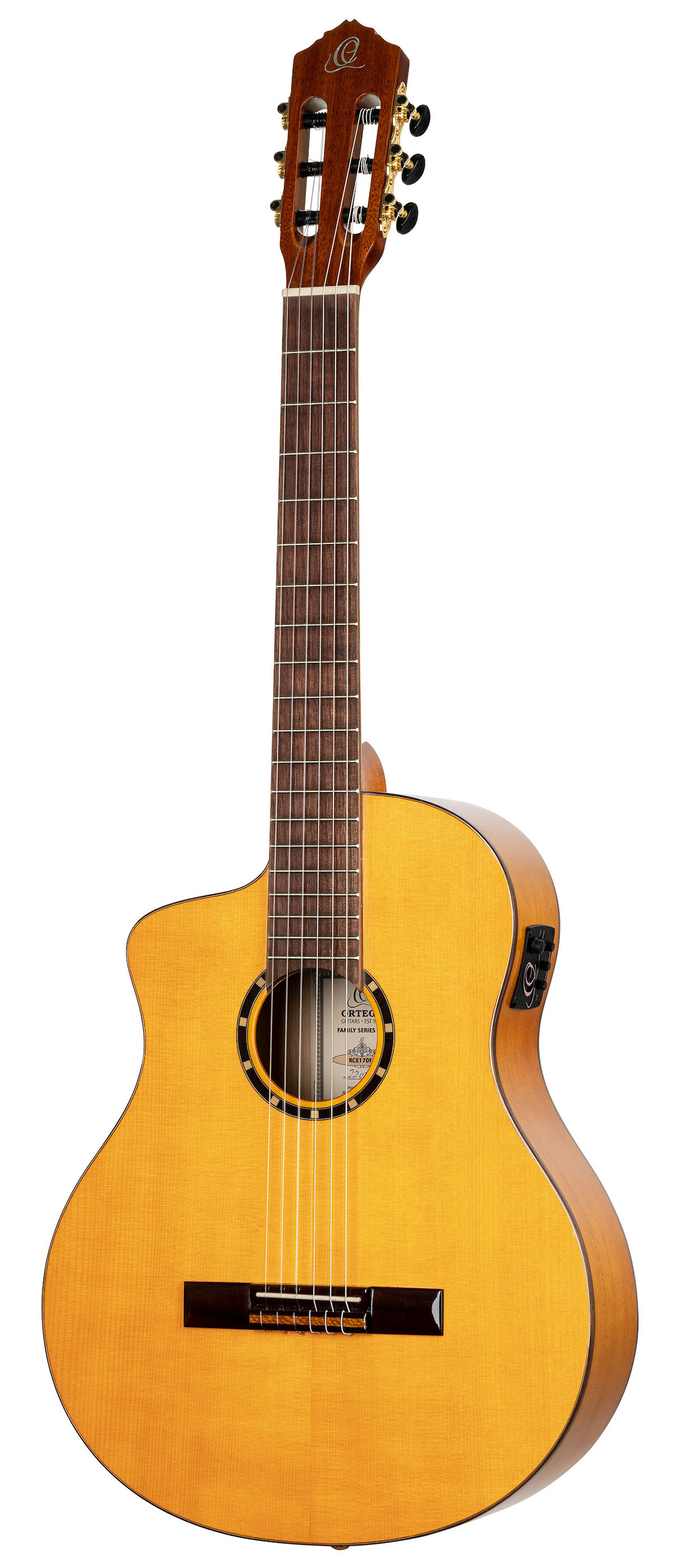 ORTEGA RCE170F-L Family Pro Lefthand Elektro-Akustik-Gitarre inkl. Gigbag