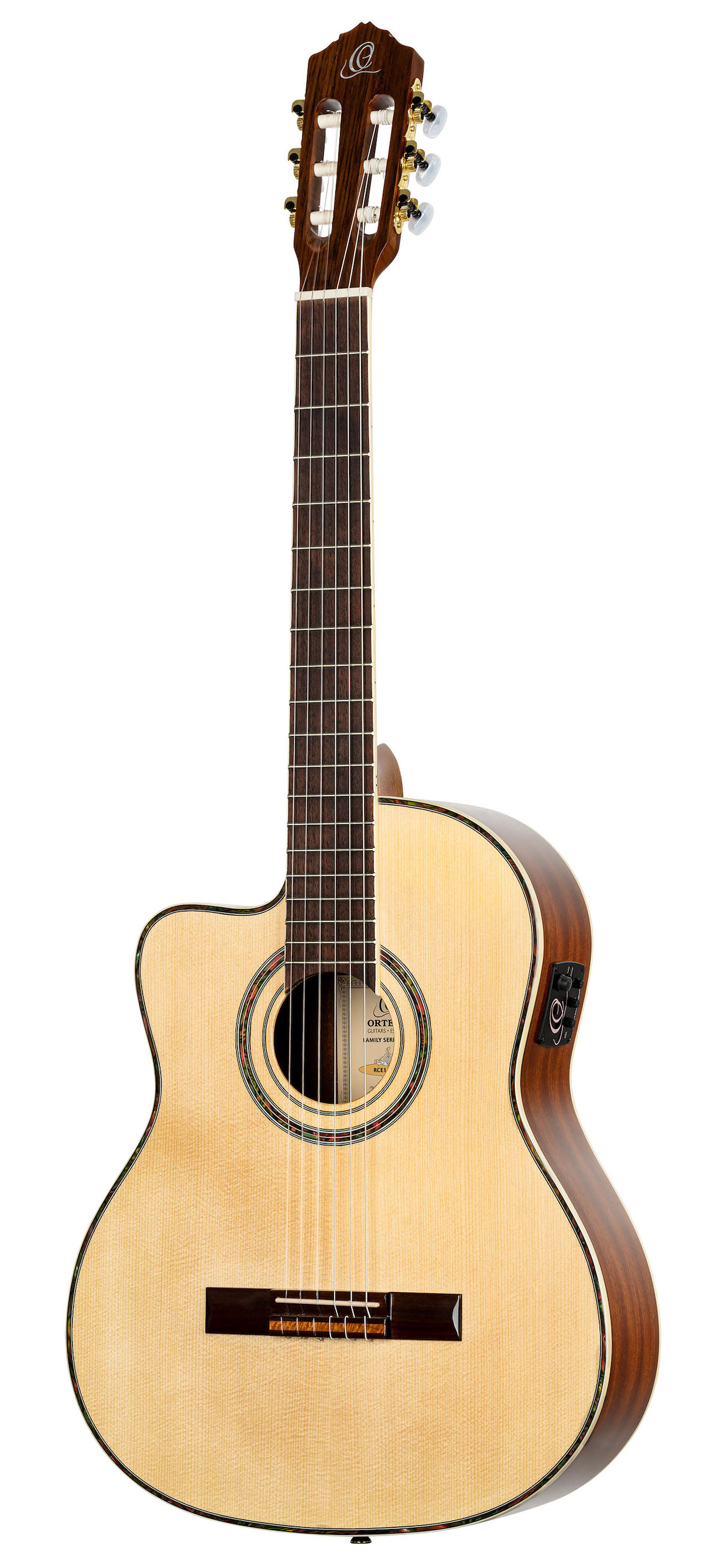 ORTEGA RCE141NT-L Family Pro Lefthand Elektro-Akustik-Gitarre inkl. Gigbag