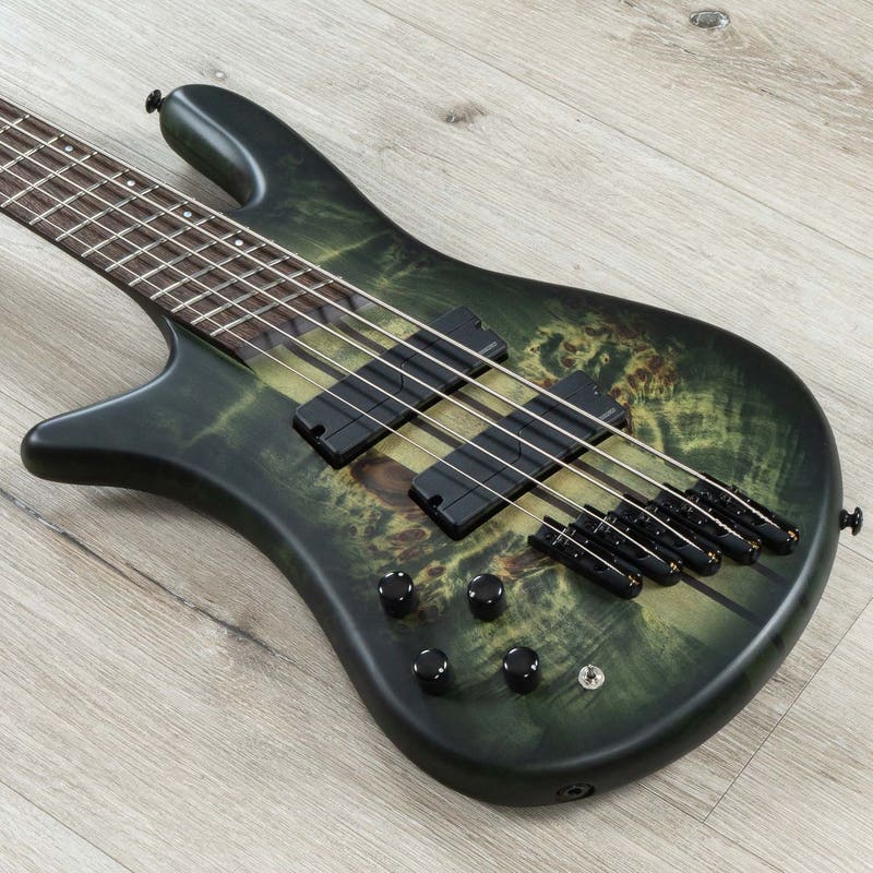 Spector NS Dimension 5 Multi-Scale 5-String Left-Handed Bass, Haunted Moss Matte