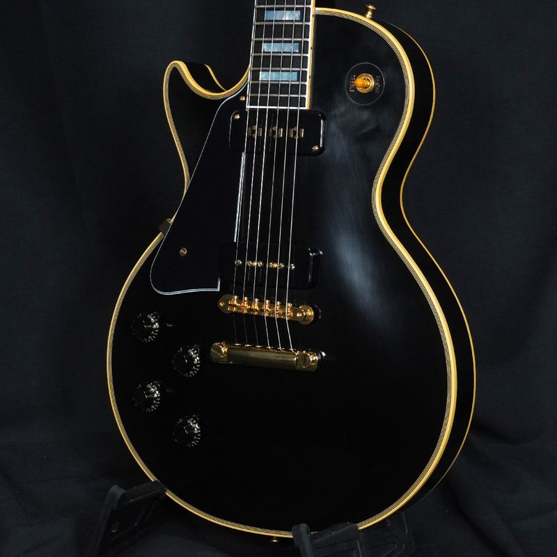 GIBSON CUSTOM / Historic Collection 1954 Les Paul Custom Reissue Staple P.U. VOS Left-Handed Ebony 【御茶ノ水本店FINEST GUITARS】
