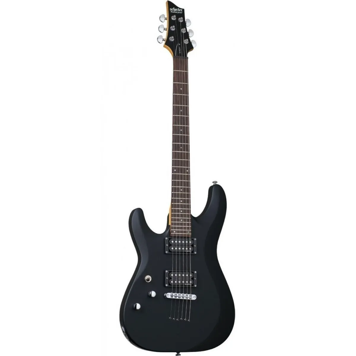 Schecter C-6 Deluxe Left Hand Electric Guitar – Satin Black SCH433