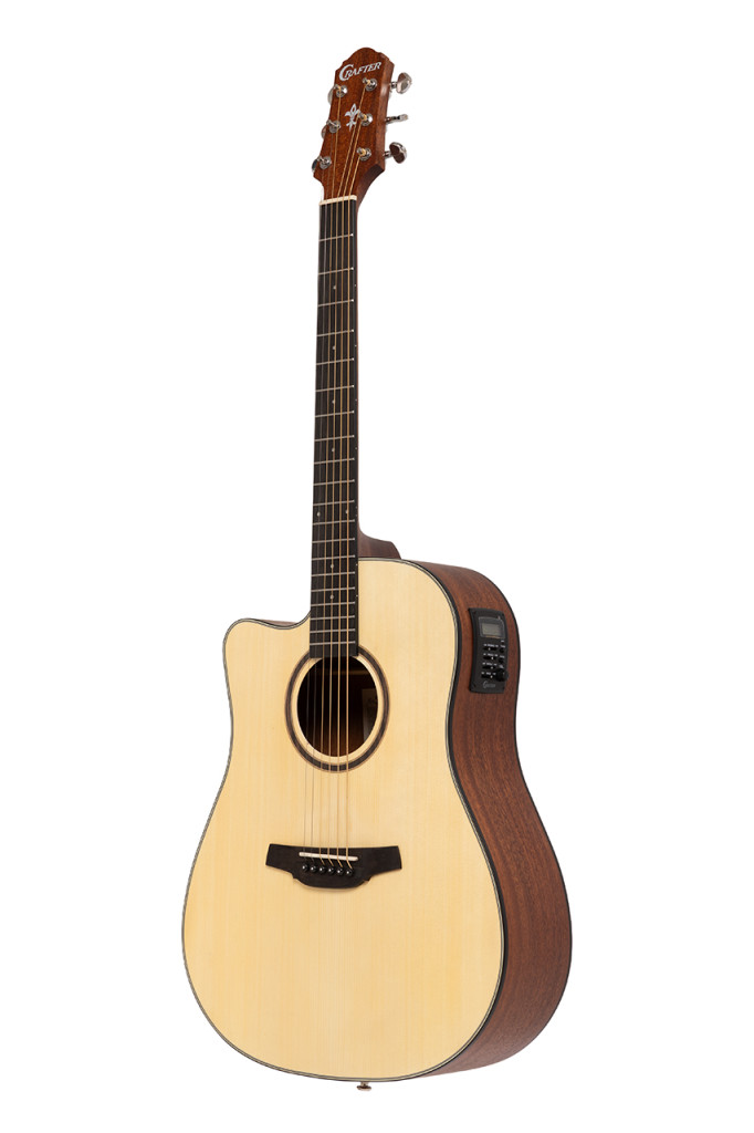 Crafter Dreadnought Electro Acoustic Guitar LEFT HANDED, Natural