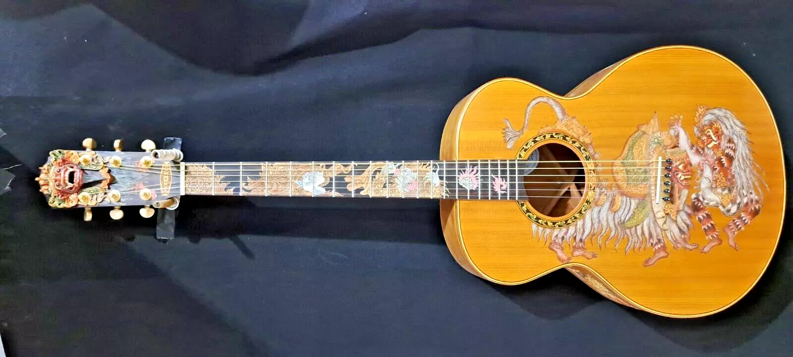 Blueberry Left Handed Grand Concert Acoustic Guitar Barong Pre-Order 90 Lefty