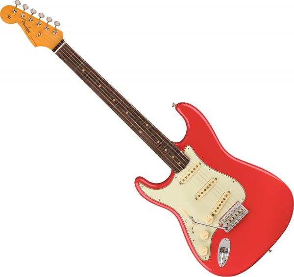 Fender American Vintage II 1961 Stratocaster LH (USA, RW) - Fiesta red
