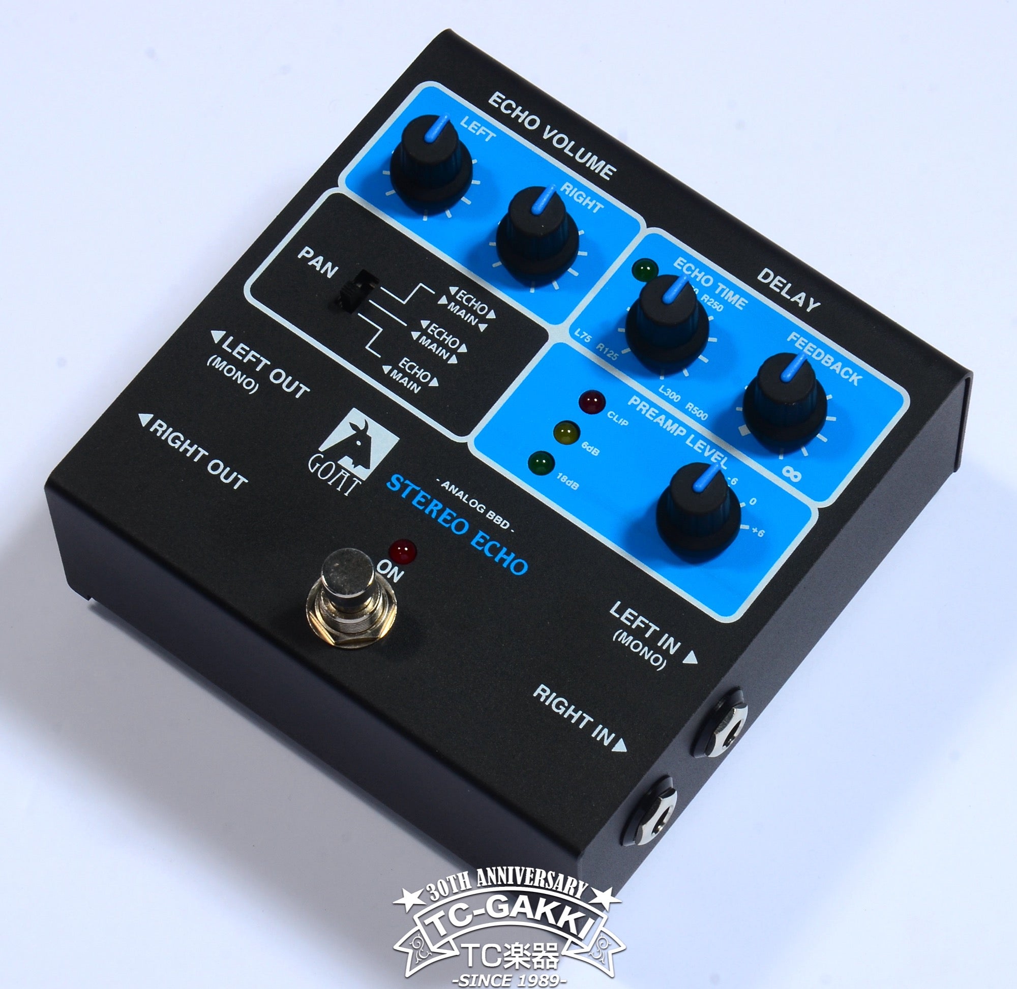 GOAT "BLUESERIES" STEREO ECHO(Pedal Only)